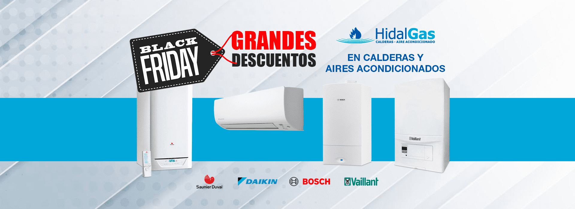 Hasta un 20% de descuento durante el Black Friday en calderas y aire acondicionado en HidalGas