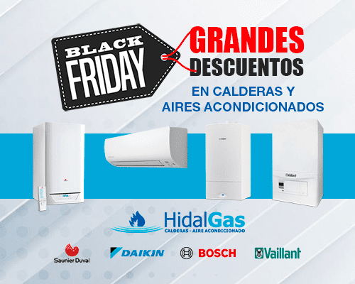 Hasta un 20% de descuento durante el Black Friday en calderas y aire acondicionado en HidalGas