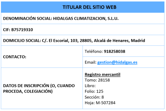 Aviso legal