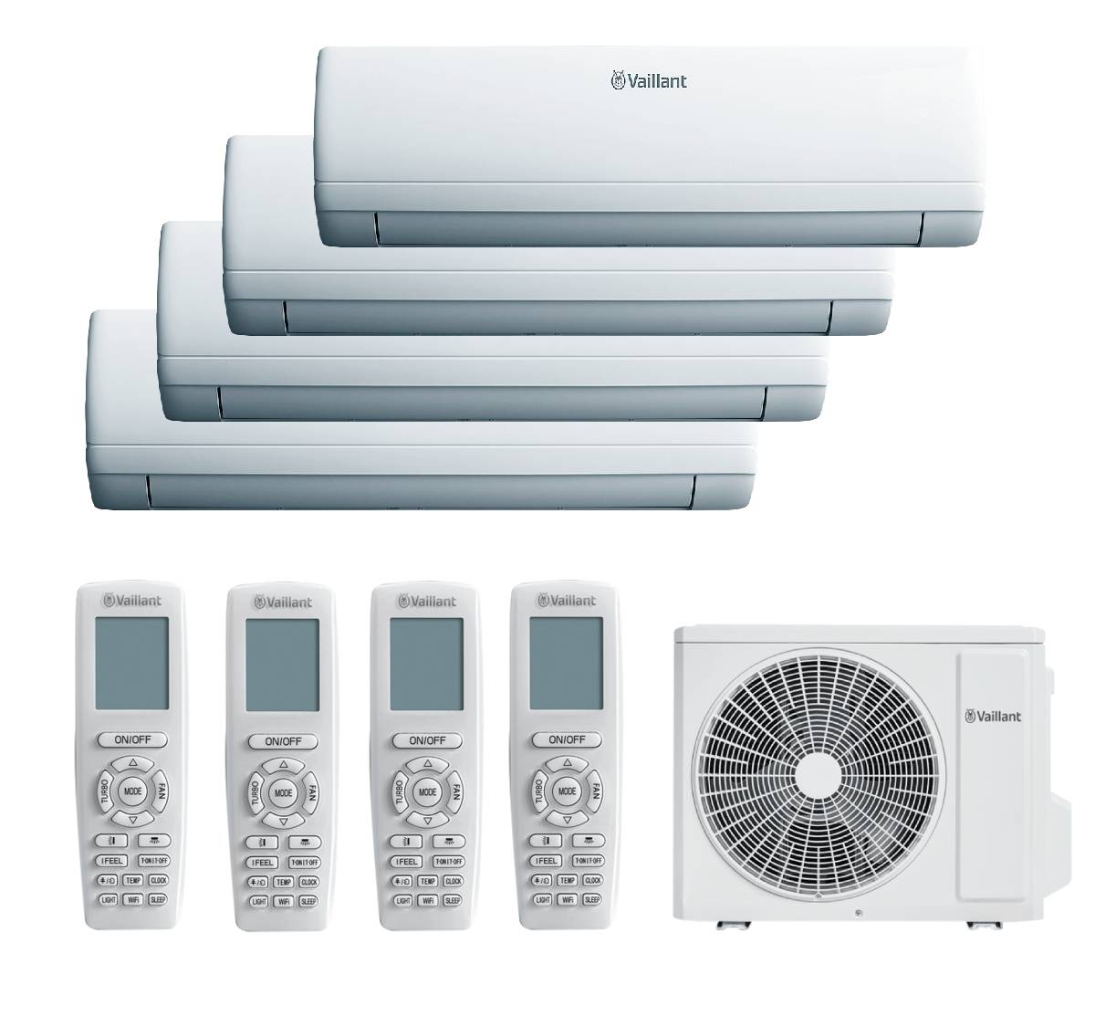 Aire acondicionado Vaillant Multisplit 4x1 Climavair intro Vivair One 113 (25+25+25+30)