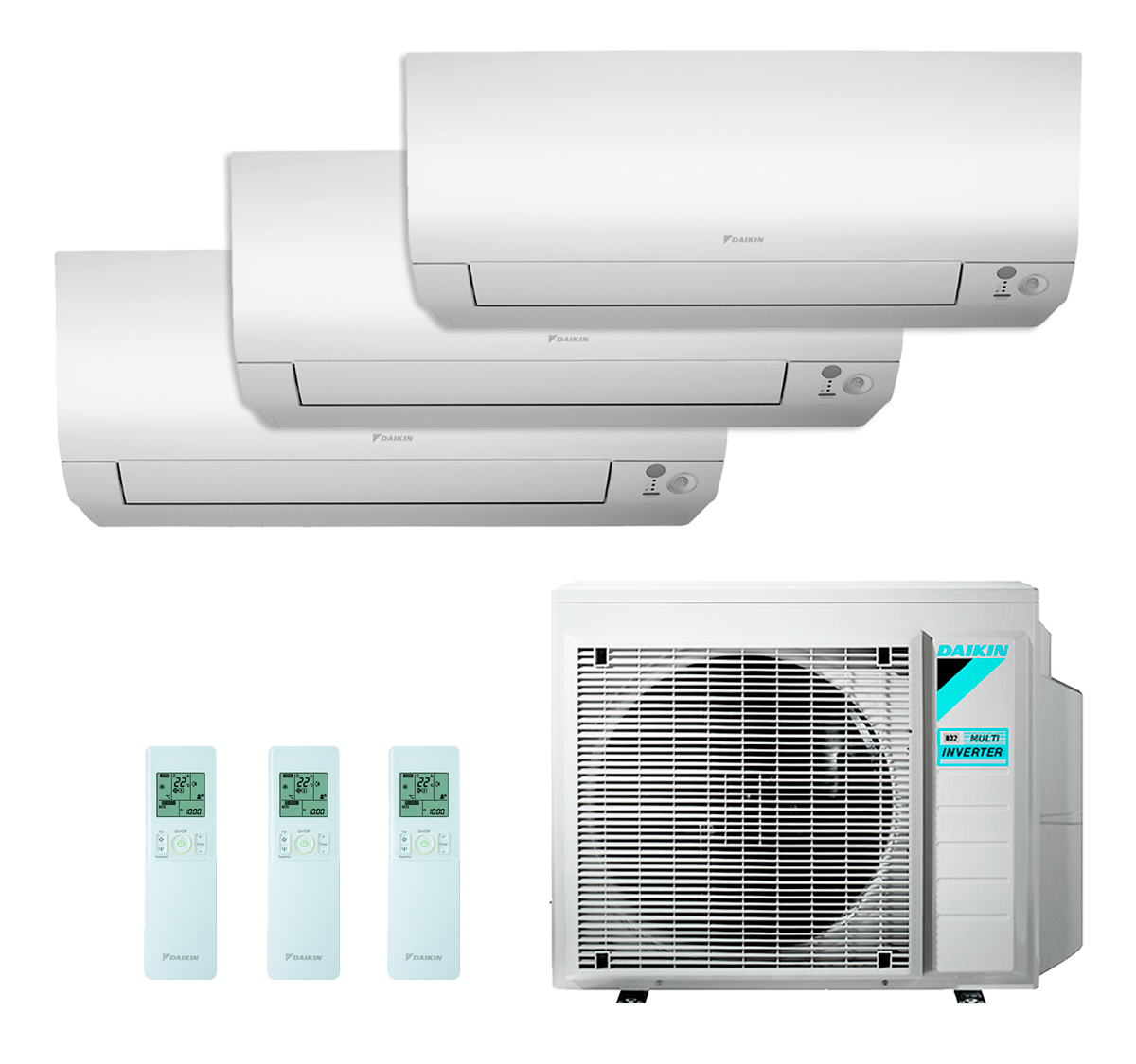 Aire acondicionado Daikin multisplit 3x1 3MXM68N + FTXM (20 + 25+ 35)