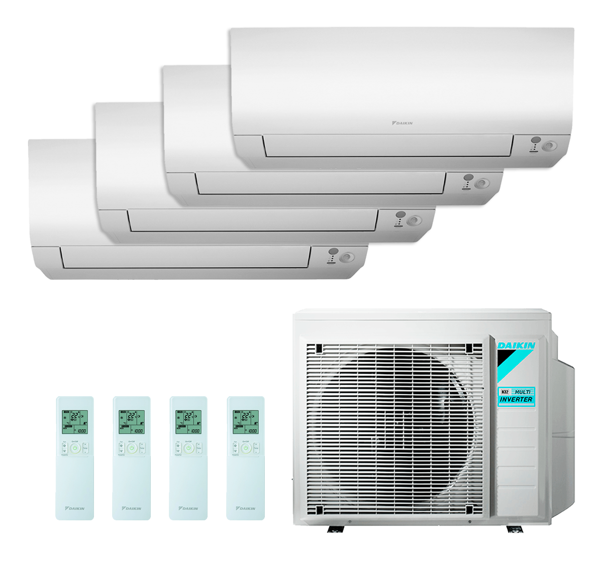 Aire acondicionado Daikin multisplit 4x1 4MXM80N + FTXM (20 + 25 + 25 + 35)