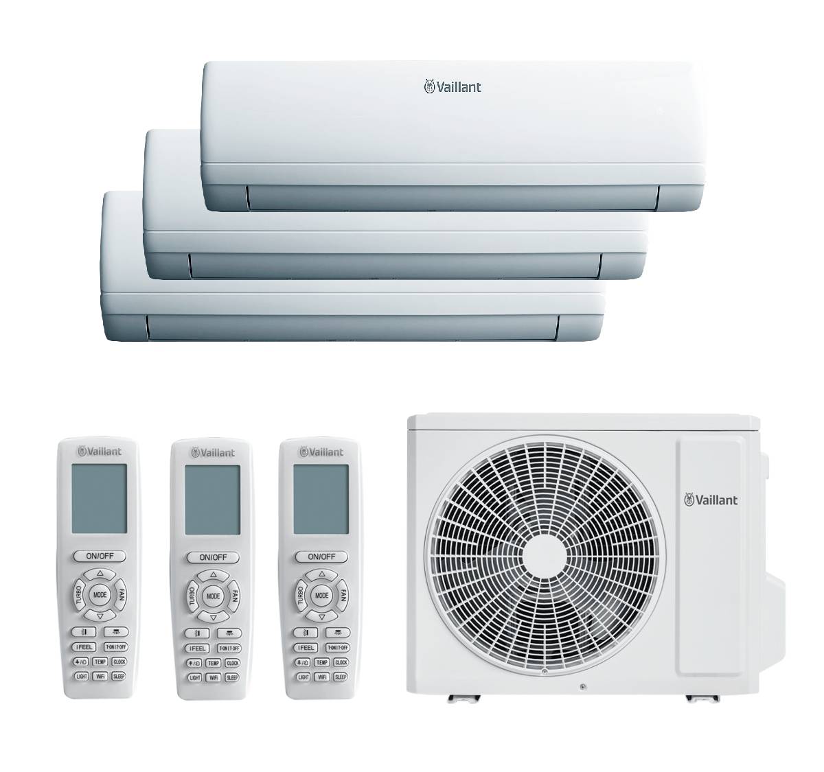 Aire acondicionado Vaillant Multisplit 3x1 Climavair intro Vivair One 087 (25+25+30)